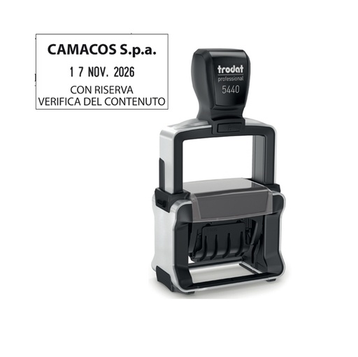 [D83125] Timbro Professional 4.0 5460 DATARIO 56x33mm personaliz autoinch. TRODAT