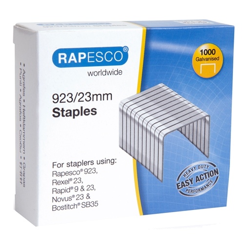 [D83213] Scatola 1000 punti in metallo 23/23 Rapesco