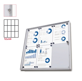 [D83287] Bacheca interni Magnetica 12XA4 anta battente Economy Jansen