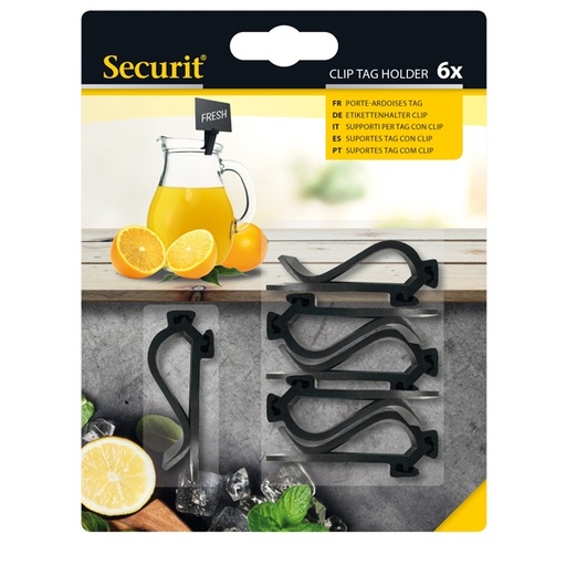 [D83354] Set 6 supporti Clip per Tag Securit