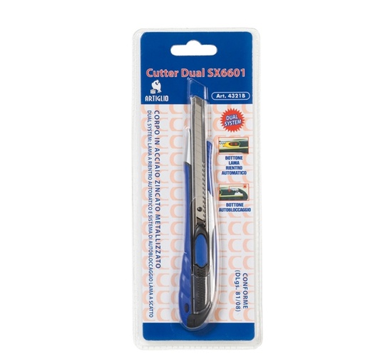 [D83491] Cutter Dual System SX-6601 Lama stretta 9mm Artiglio