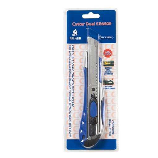 [D83492] Cutter Dual System SX-6600 Lama larga 18mm Artiglio