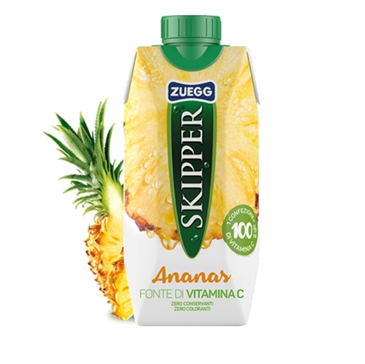 [D83723] Succo Skipper gusto ANANAS BRICK 330ml Zuegg