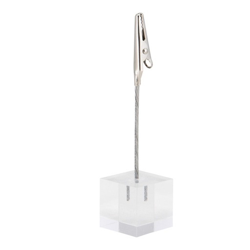 [D84257] Set 6 Porta Tag a pinza in acrilico TAG-HLD-AC Securit