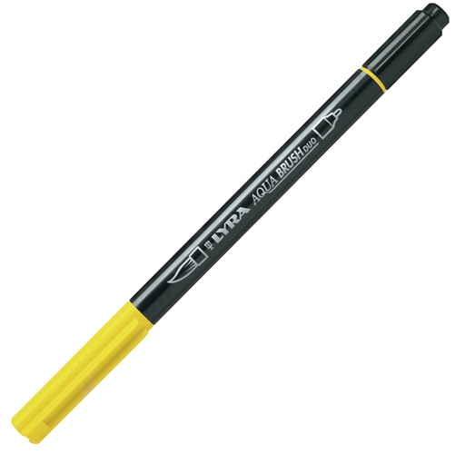 [D85034] Pennarello a 2 punte AQUA BRUSH DUO giallo di cadmio limone LYRA