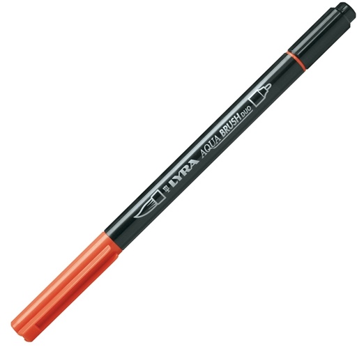 [D85038] Pennarello a 2 punte AQUA BRUSH DUO rosso Saturno LYRA