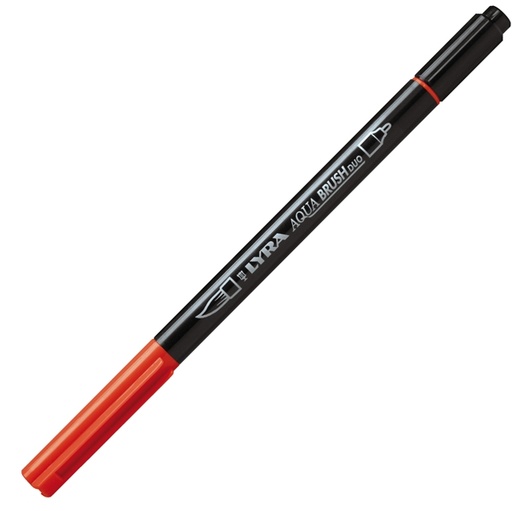 [D85039] Pennarello a 2 punte AQUA BRUSH DUO rosso geranio chiaro LYRA