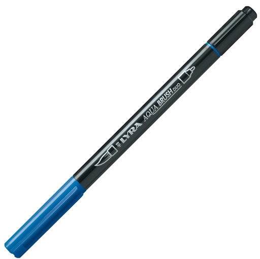[D85045] Pennarello a 2 punte AQUA BRUSH DUO blu di Prussia LYRA