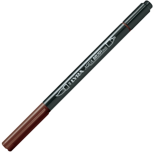 [D85050] Pennarello a 2 punte AQUA BRUSH DUO seppia scuro LYRA