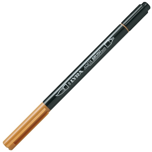 [D85052] Pennarello a 2 punte AQUA BRUSH DUO ocra d'oro LYRA