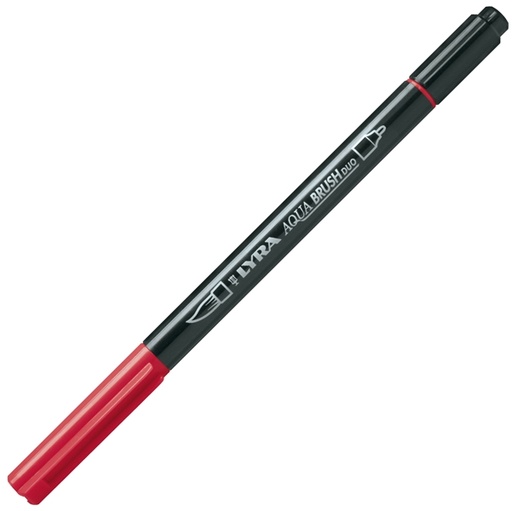 [D85055] Pennarello a 2 punte AQUA BRUSH DUO rosso Pompei LYRA