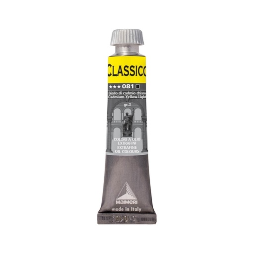 [D85060] Colore a olio extrafine 20ml giallo di cadmio chiaro Maimeri