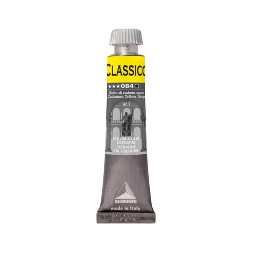 [D85061] Colore a olio extrafine 20ml giallo di cadmio scuro Maimeri