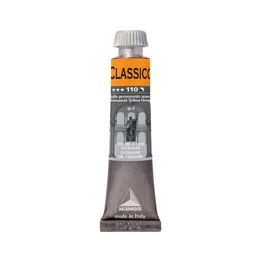 [D85063] Colore a olio extrafine 20ml giallo permanente arancio Maimeri