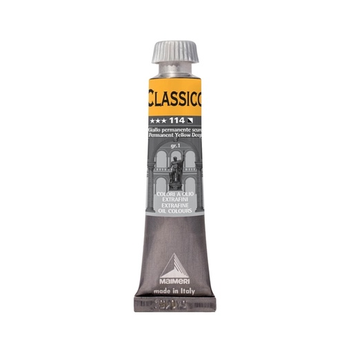 [D85065] Colore a olio extrafine 20ml giallo permanente scuro Maimeri
