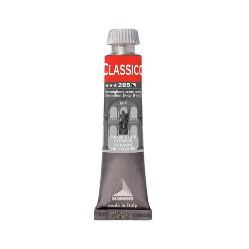 [D85074] Colore a olio extrafine 20ml vermiglione scuro imitazione Maimeri