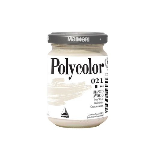 [D85212] Colore vinilico Polycolor vasetto 140 ml bianco avorio Maimeri