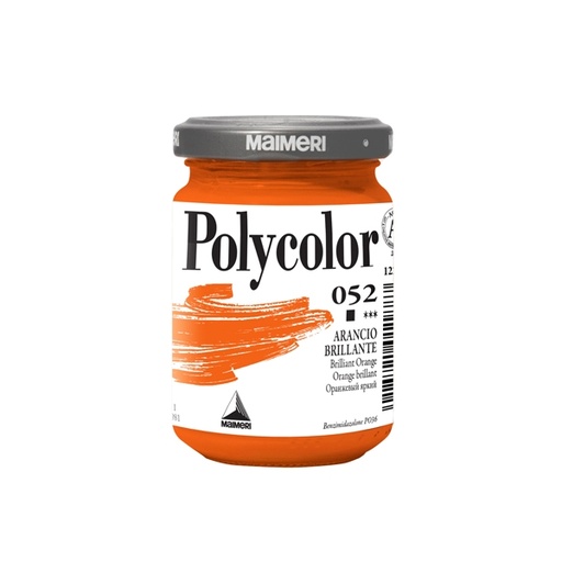 [D85213] Colore vinilico Polycolor vasetto 140 ml arancio brillante Maimeri