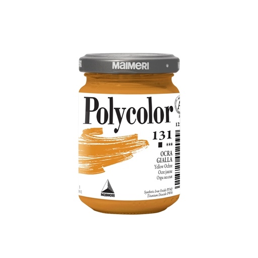 [D85217] Colore vinilico Polycolor vasetto 140 ml ocra gialla Maimeri