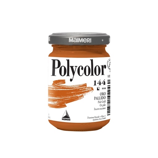 [D85218] Colore vinilico Polycolor vasetto 140 ml oro pallido Maimeri