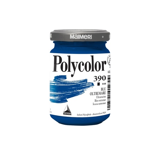 [D85237] Colore vinilico Polycolor vasetto 140 ml blu oltremare Maimeri