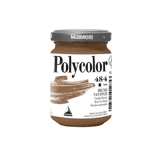 [D85241] Colore vinilico Polycolor vasetto 140 ml Bruno Van Dyck Maimeri