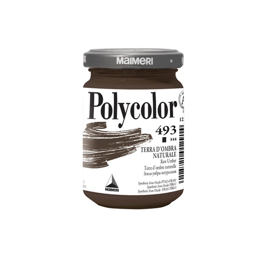 [D85243] Colore vinilico Polycolor vasetto 140 ml terra d'ombra naturale Maimeri
