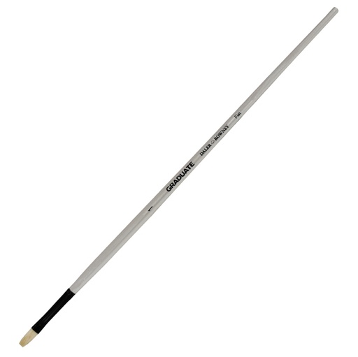 [D85403] Pennello setola naturale Graduate piatto lungo n.1 manico lungo Daler Rowney