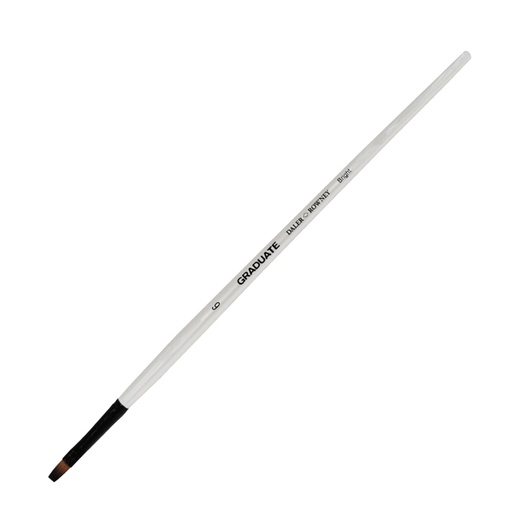 [D85433] Pennello sintetico piatto corto Graduate n.6 manico lungo Daler Rowney