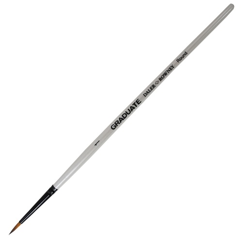 [D85442] Pennello sintetico tondo Graduate n.1 manico corto Daler Rowney