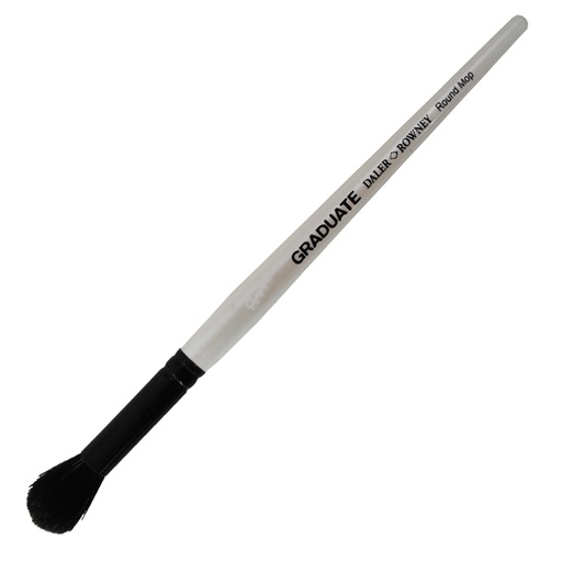 [D85448] Pennello pelo capra scuro bombasino Graduate n.3/4 manico corto Daler Rowney