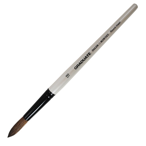 [D85450] Pennello pelo pony tondo Graduate n.18 manico corto Daler Rowney