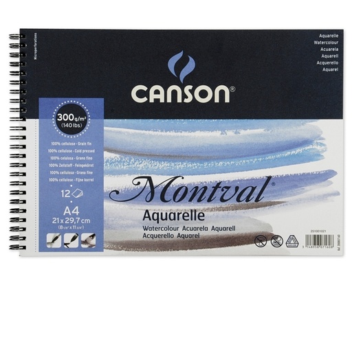 [D85615] Album spiralato lato corto MONTVAL A4 12 fg.microperforati 300 gr
