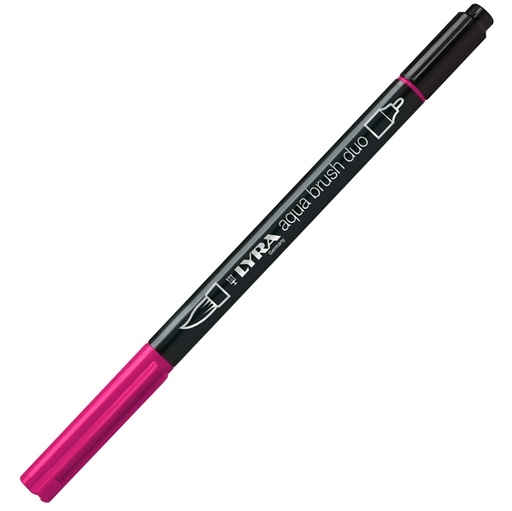 [D85740] Pennarello a 2 punte AQUA BRUSH DUO carminio chiaro LYRA L6520027