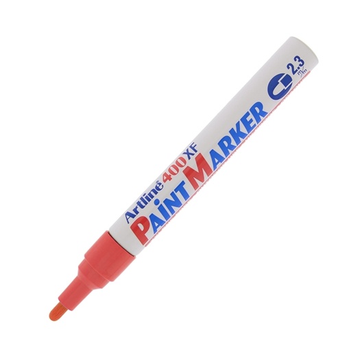 [D85749] Marcatore artline A 400 punta tonda a vernice rosso