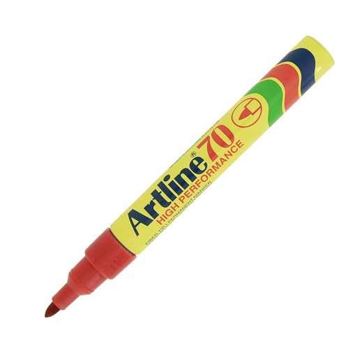 [D85755] Marcatore artline A 70 permanente punta tonda rosso