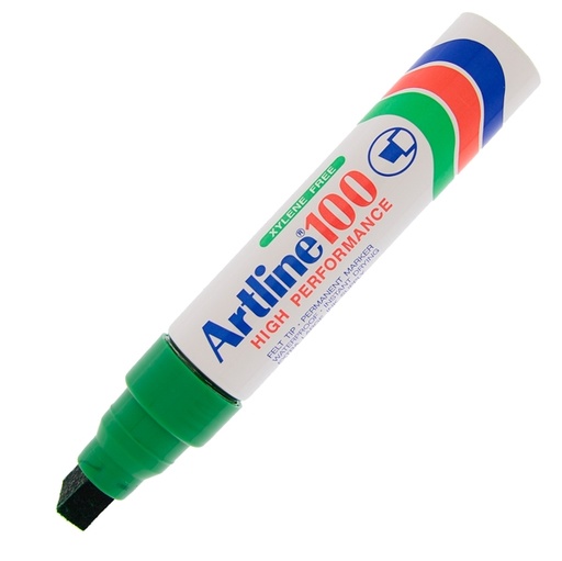 [D85763] Marcatore artline A 100 permanente punta scalpello jumbo verde