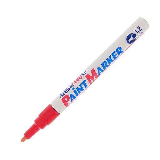 [D85766] Marcatore artline A 440 punta tonda fine a vernice rosso