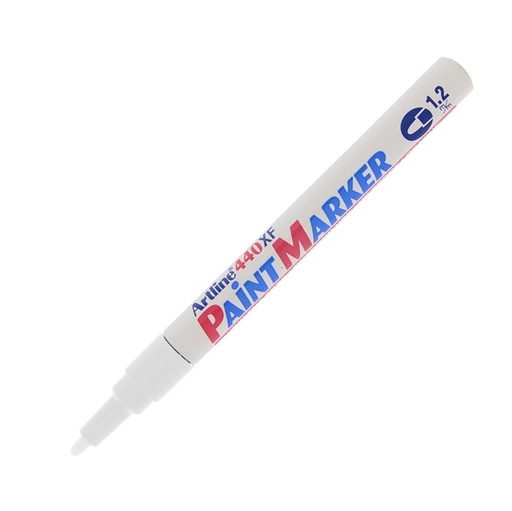 [D85768] Marcatore artline A 440 punta tonda fine a vernice bianco