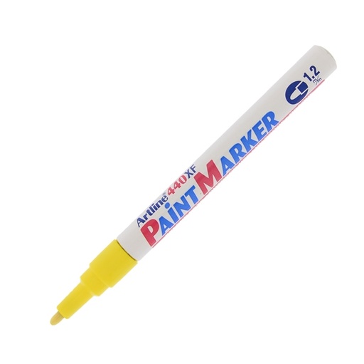 [D85769] Marcatore artline A 440 punta tonda fine a vernice giallo