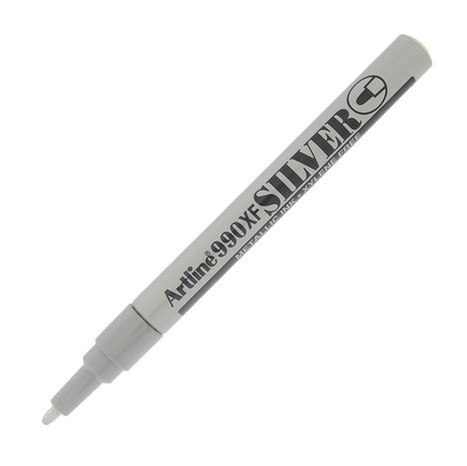 [D85772] Marcatore artline A 990 punta tonda fine a vernice argento