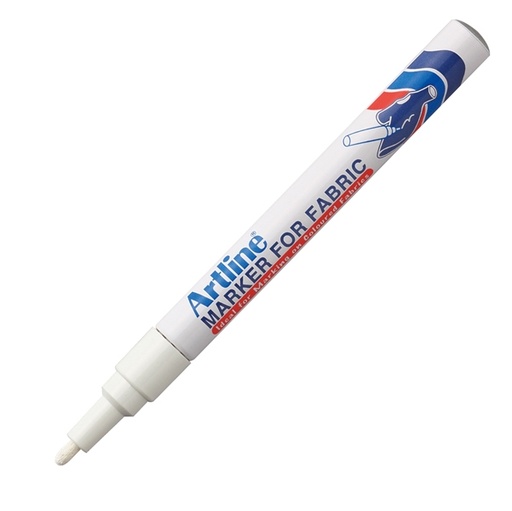 [D85775] Marcatore per tessuto artline punta tonda 1,2mm bianco