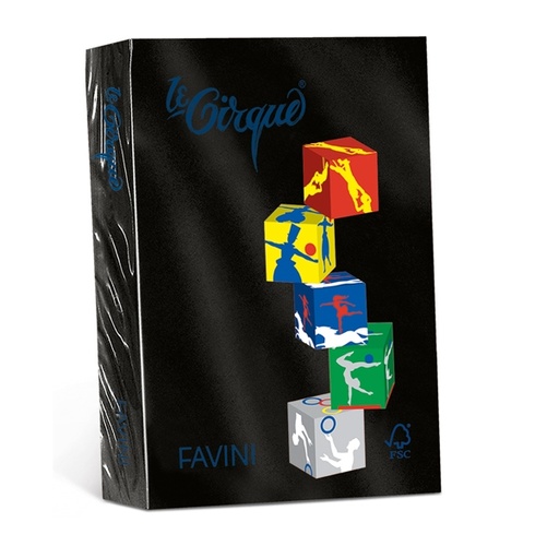 [D85816] Carta LECIRQUE A4 80gr 500fg nero 400 FAVINI