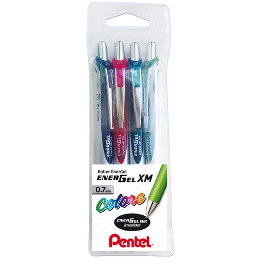 [D85894] Astuccio 4 colori roller scatto ENERGEL XM Click PENTEL