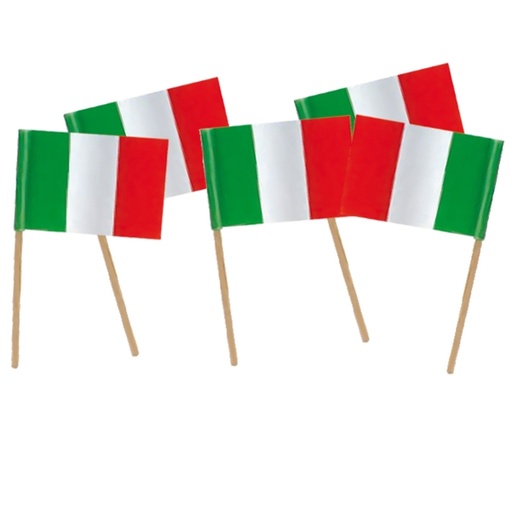 [D85964] 50 picks bandierine Italia Big Party
