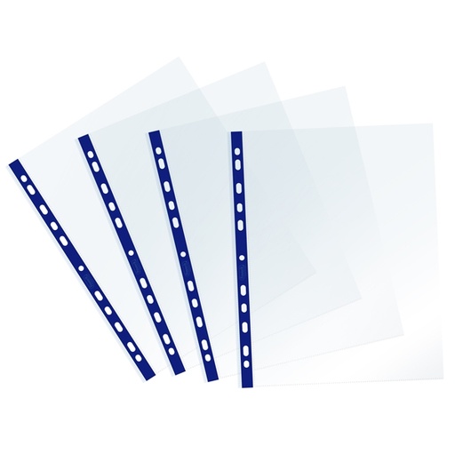 [D94523] 25 Buste forate c/ banda blu Sprint 22X30cm Favorit