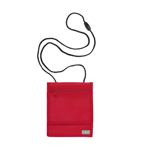 [D86108] Portadocumenti da collo XL Rosso Basic