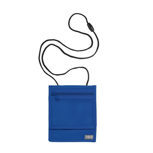 [D86109] Portadocumenti da collo XL Blu Basic