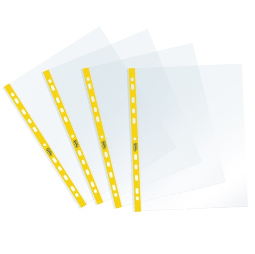 [D94524] 25 Buste forate c/ banda gialla Sprint 22X30cm Favorit