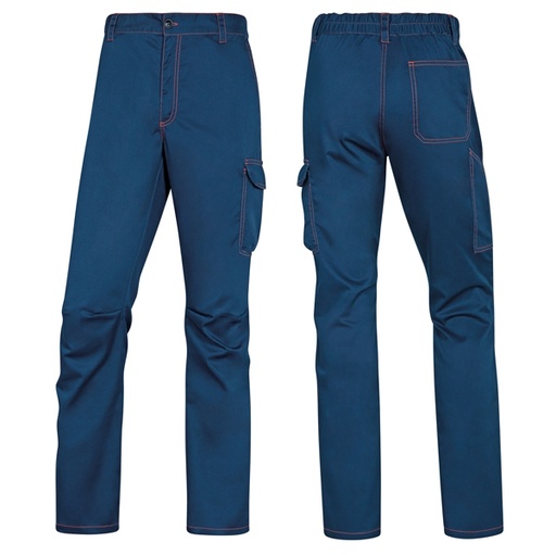 [D86184] Pantalone da lavoro Panostrpa Tg. M blu/arancio